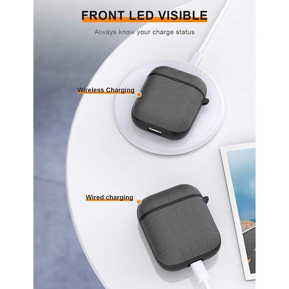 for Airpods Case Cover with Keychain, Compatible with Apple Airpod 2 & 1 Pink - Picture 8 of 11